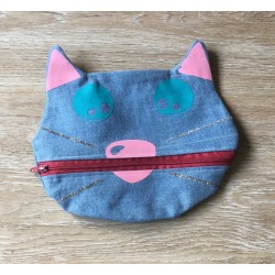 Trousse tête de chat