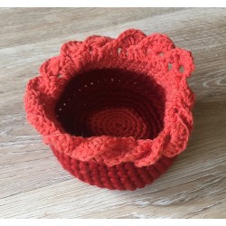 Panière 3 en crochet 10cm