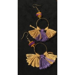 Boucles d'oreilles pompons