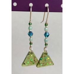 Boucles d'oreilles résine :...