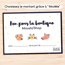 Bon cadeau moustashop