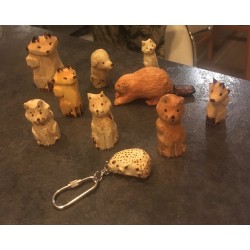 sculptures animaux en bois...