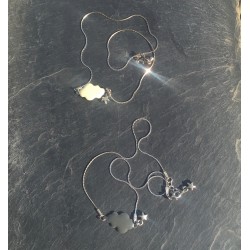 Collier nuage gris