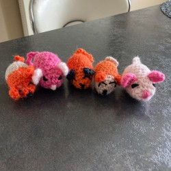 Petites souris en crochet :...