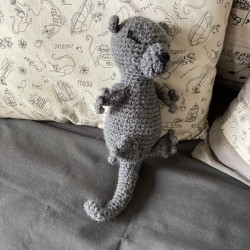 Loutre amigurumi crochet 23 cm