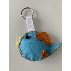 Porte-clés Oiseau en feutrine