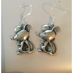 Boucles d'oreilles souris