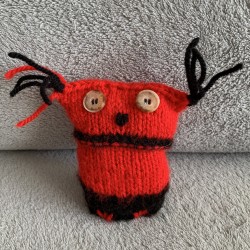 Chouette amigurumi en tricot