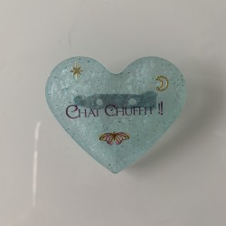 Broches forme coeur en résine