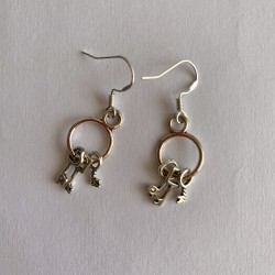 Boucles d'oreille clés