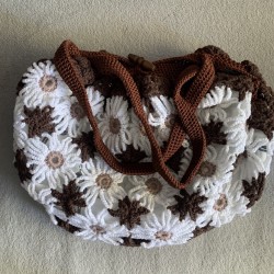 Sac en tricot fleurs...