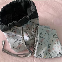 Lot de 8 lingettes et son...