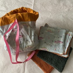 Lot de 12 lingettes et son...