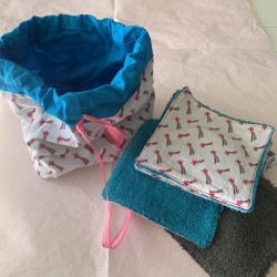 Lot de 10 lingettes et son...